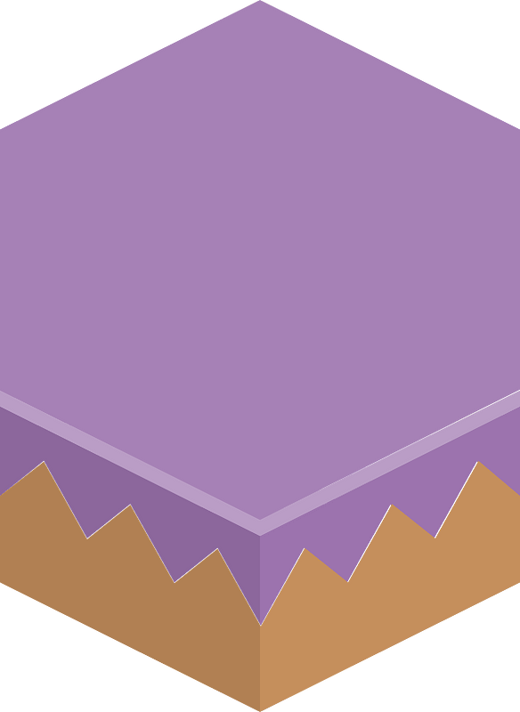 Hexagon flat terrain 01-02 purple