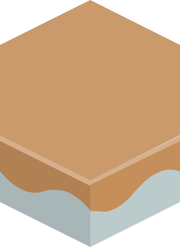 Hexagon flat terrain 01-06 brown