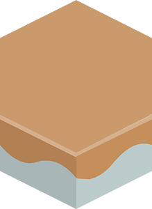 Hexagon flat terrain 01-06 brown