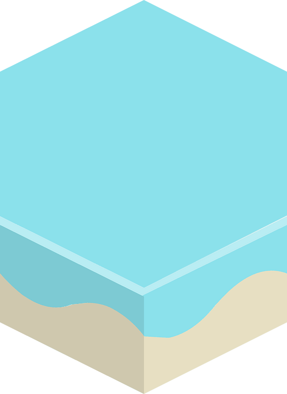 Hexagon flat terrain 01-07 blue