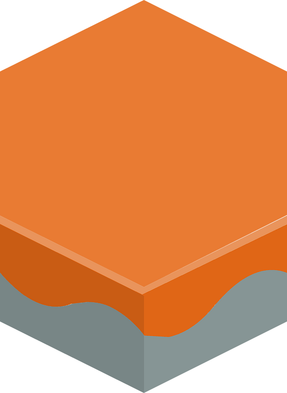 Hexagon flat terrain 01-10 orange