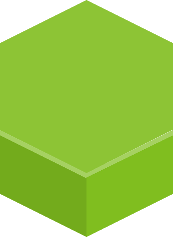 Hexagon flat terrain 02-02 green