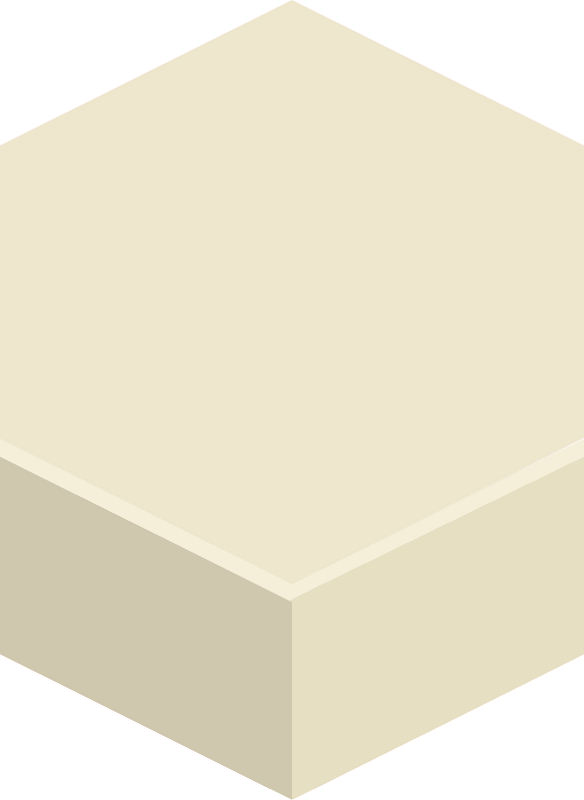 Hexagon flat terrain 02-04 beige