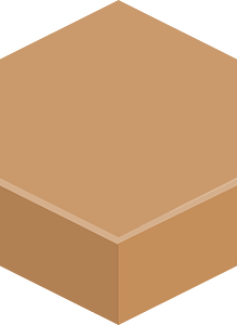 Hexagon flat terrain 02-06 brown