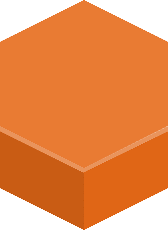 Hexagon flat terrain 02-08 orange