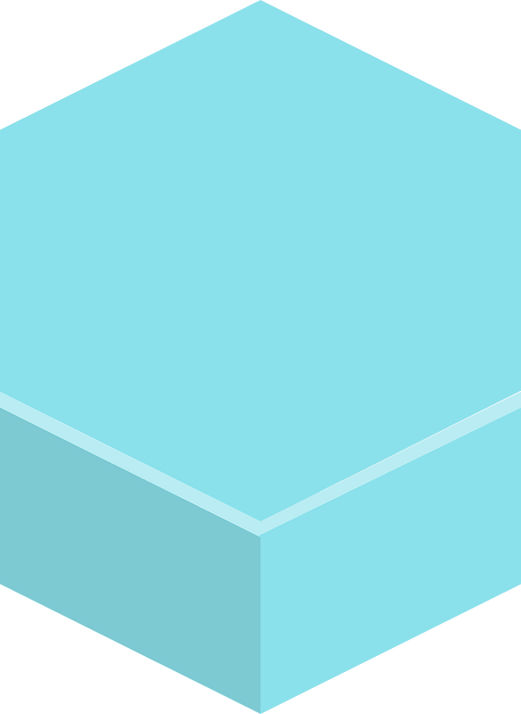 Hexagon flat terrain 02-07 blue