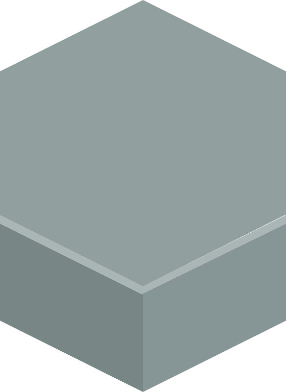 Hexagon flat terrain 02-09 grey