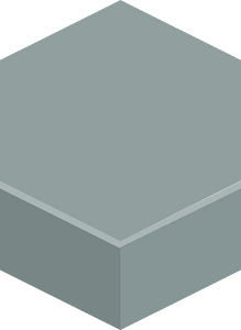 Hexagon flat terrain 02-09 grey