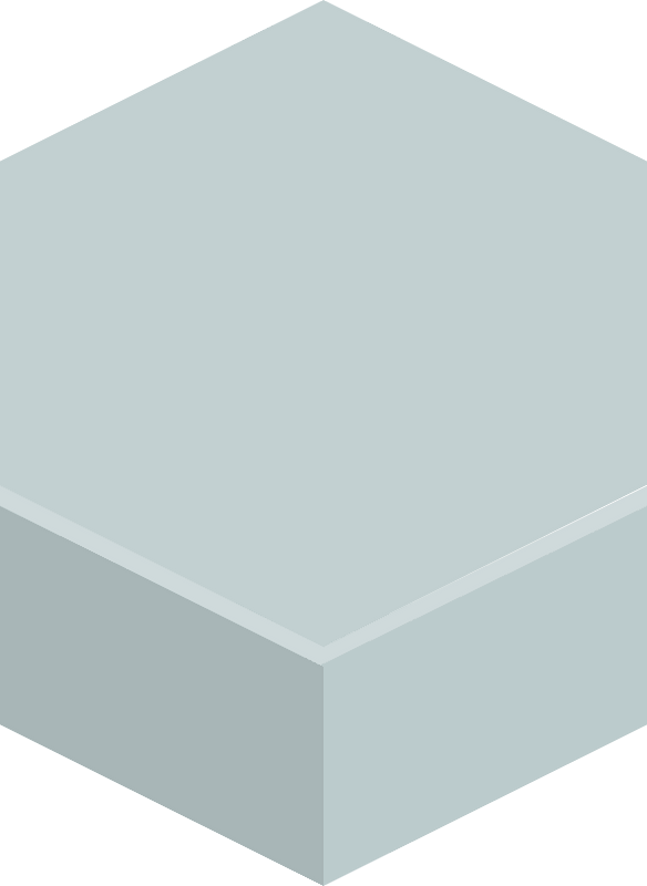 Hexagon flat terrain 02-10 grey
