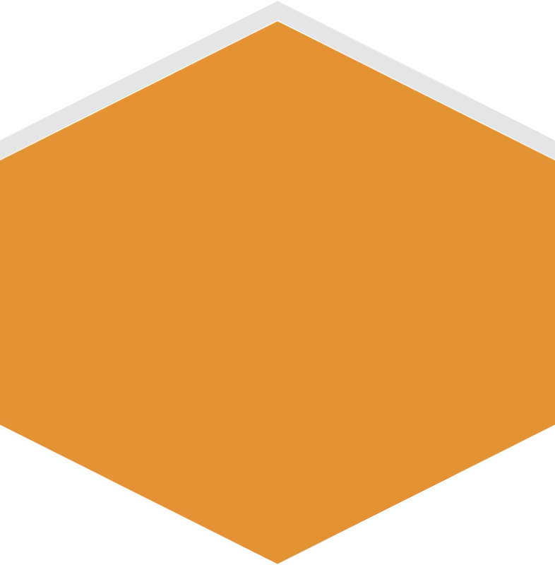Hexagon flat terrain 03-03 orange