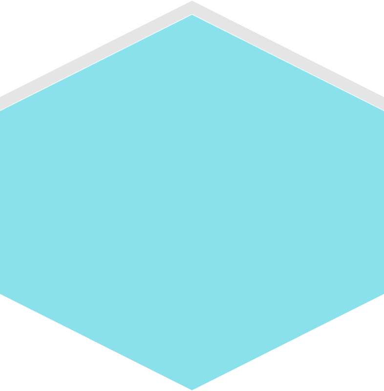 Hexagon flat terrain 03-07 blue