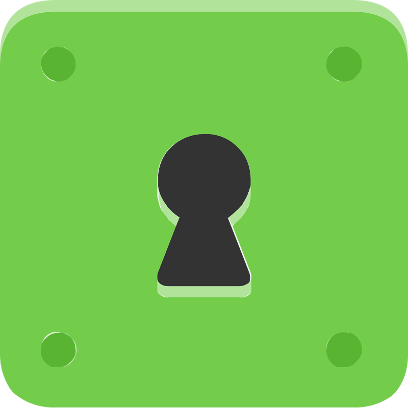 Green keyhole