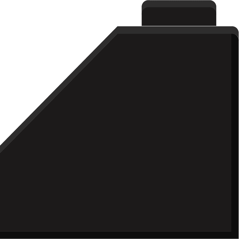 Black lego block