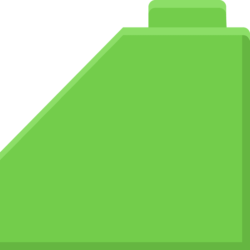 Green lego block