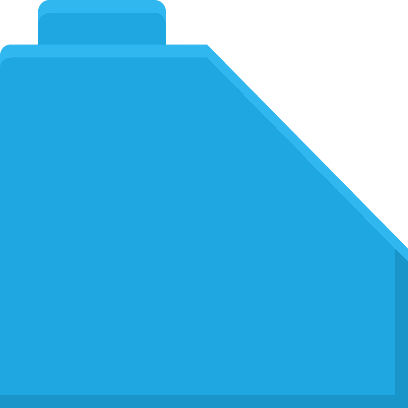 Blue lego block