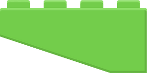 Green lego block
