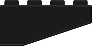 Black lego block