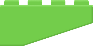 Green lego block