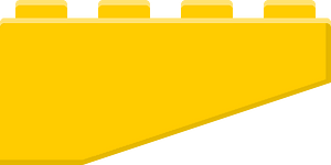 Yellow lego block