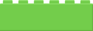 Green lego block