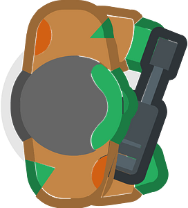 Armed person 02-03 brown
