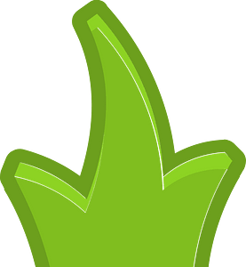 Green plant 05 outlined