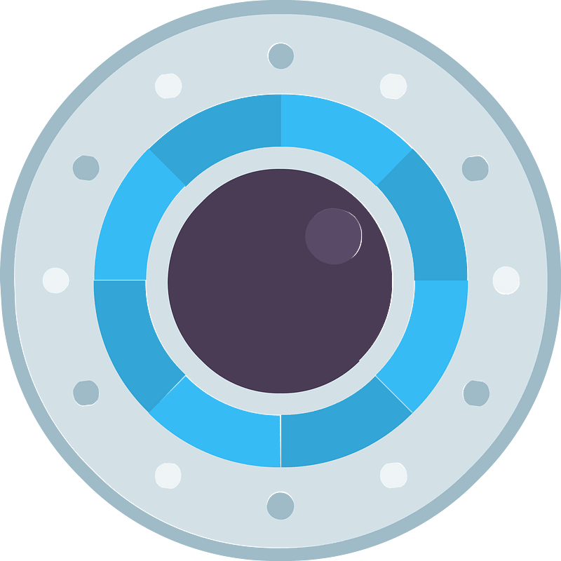 Round shield 01-02 blue