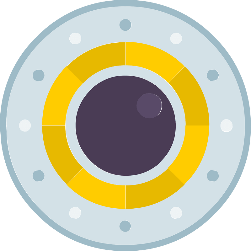 Round shield 01-01 yellow