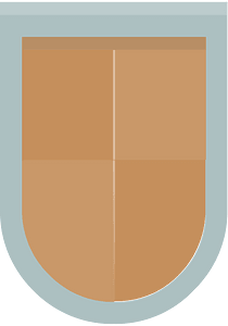 Rounded shield 05-01 brown