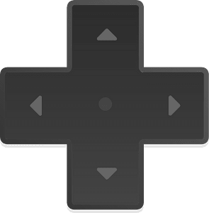 Round dark shade ui button 03-30 dpad
