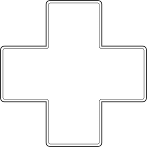 Square dark line ui button 05-04 dpad