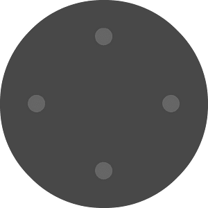 Round dark flat ui button 04-01 dpad