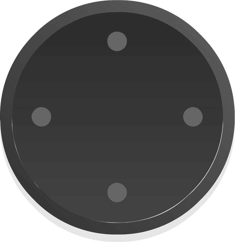 Round dark shade ui button 03-32 dpad