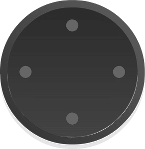 Round dark shade ui button 03-32 dpad