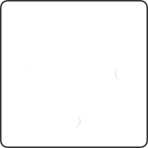 Square dark line ui button 05-02 dpad