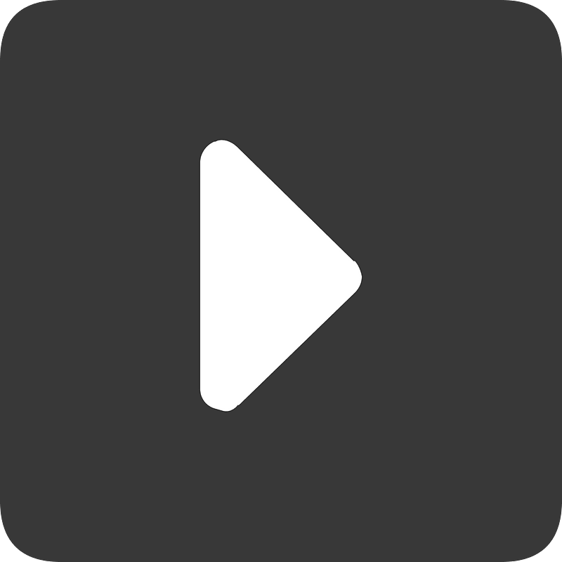 Square dark flat ui button 04-14 play