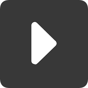 Square dark flat ui button 04-14 play