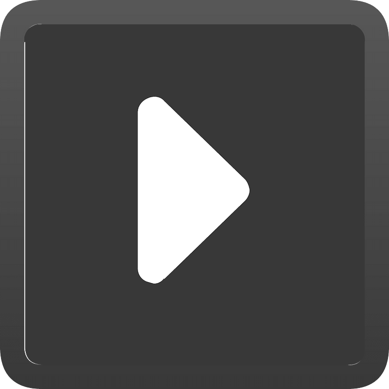 Square dark shade ui button 03-02 play
