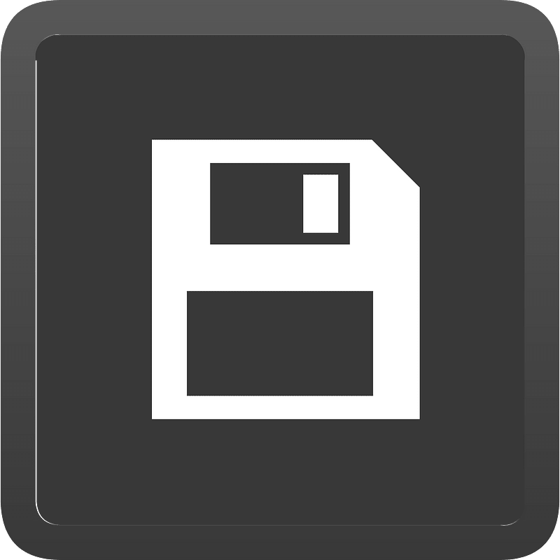 Square dark shade ui button 03-12 save