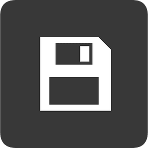 Square dark flat ui button 04-09 save