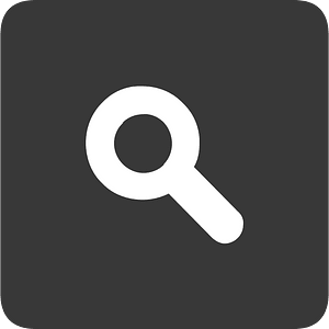 Square dark flat ui button 04-07 search