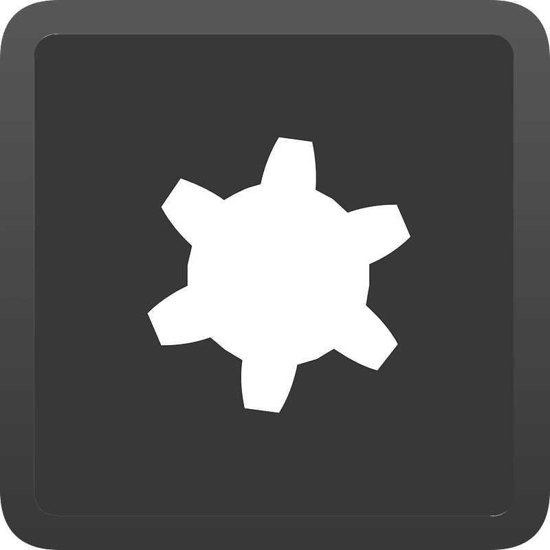 Square dark shade ui button 03-15 settings