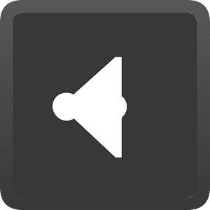Square dark shade ui button 03-07 sound off