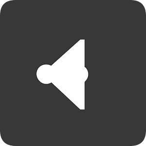 Square dark flat ui button 04-19 sound off