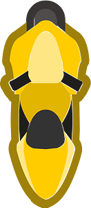 Motorcycle 01-02 yellow