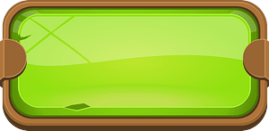 Flat green blank button