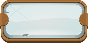 Flat grey blank button