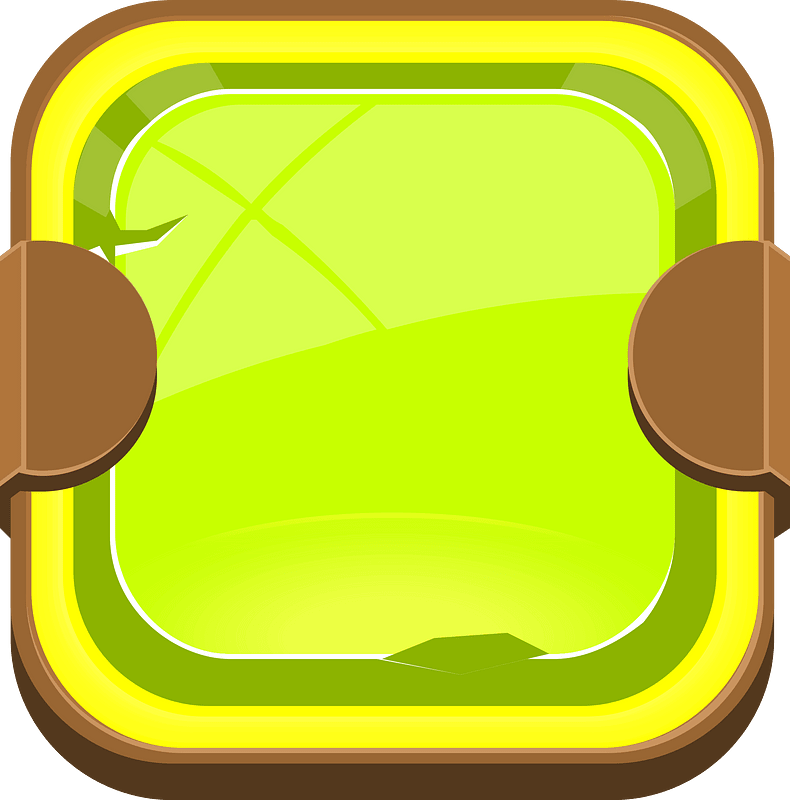 Rounded light green blank button