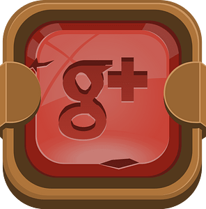 Rounded dark red google button