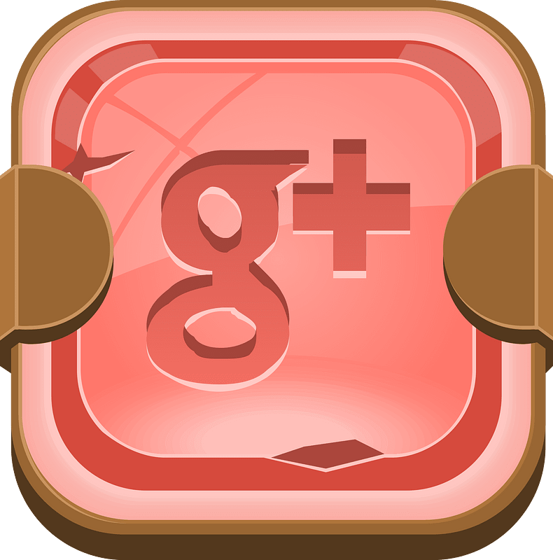Rounded light red google button